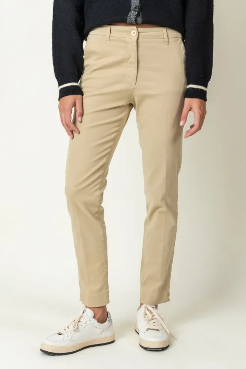 PANTALóN CLáSICO ALGODóN  CAMELLO