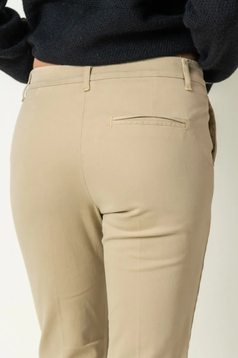PANTALóN CLáSICO ALGODóN  CAMELLO
