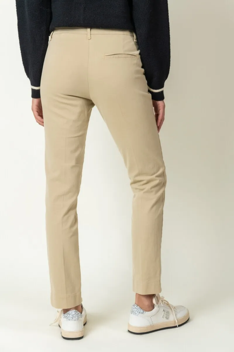 PANTALóN CLáSICO ALGODóN  CAMELLO
