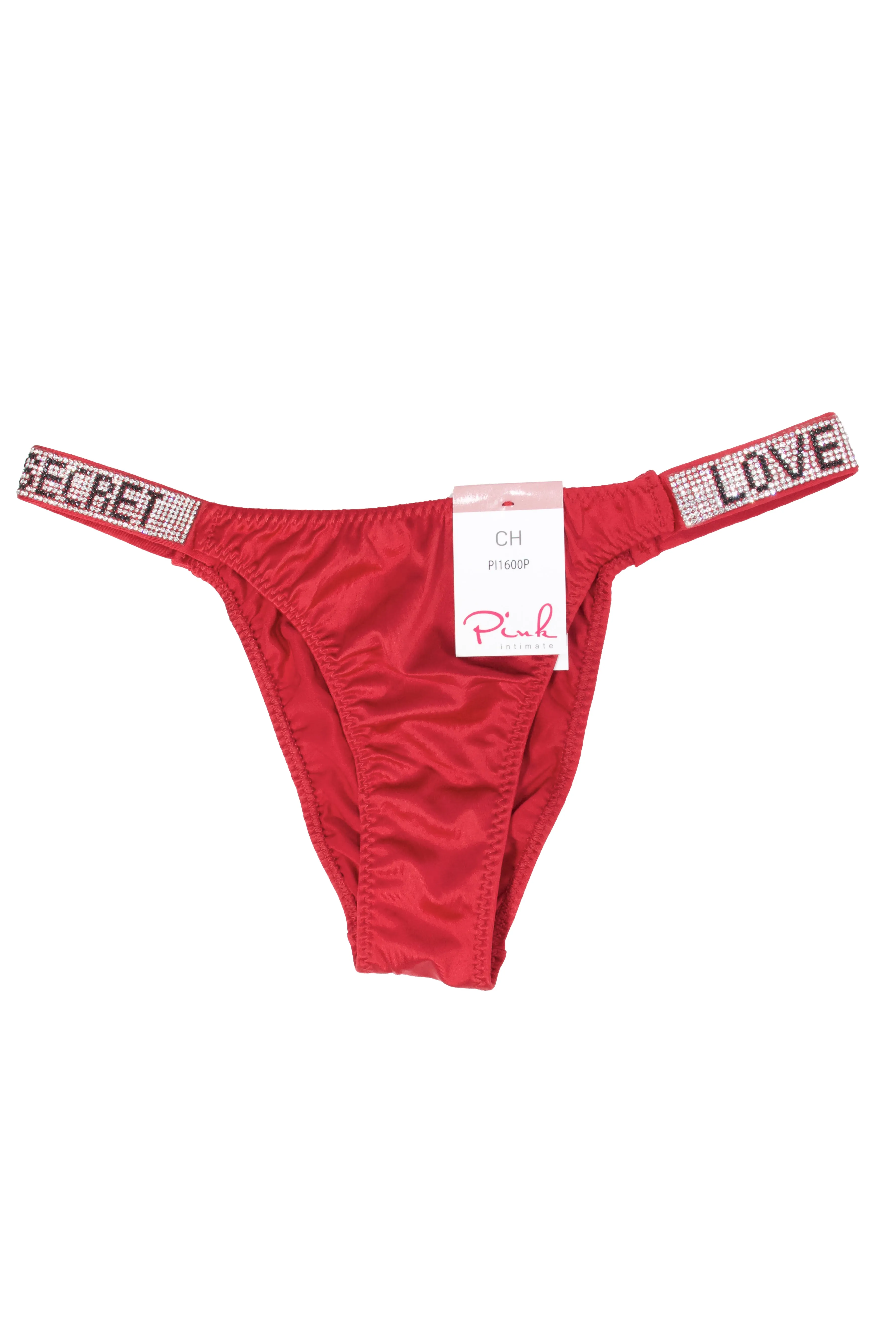 PANTY CACHETERO SATINADO CON PEDRERIA LOVE SECRET PI1600P