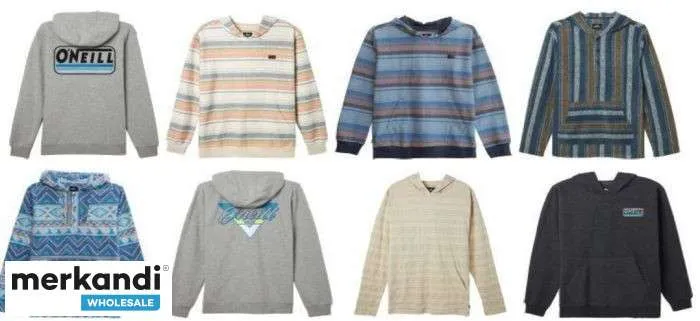 PAQUETE DE 18 PIEZAS DE SURTIDO DE SUDADERAS CON CAPUCHA DE VELLóN PARA NIñO O'NEILL, TALLAS SXL EN VARIOS ESTILOS Y COLORES