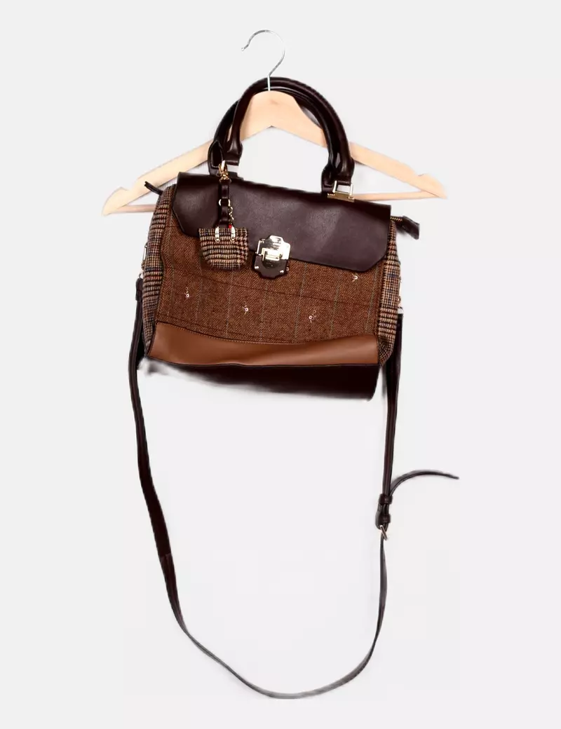 Parfois Bolso marrón estampado
