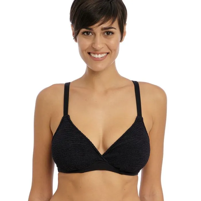Parte de arriba Bikini Freya Swim Ibiza Waves Plunge con aros AS203802 Negro