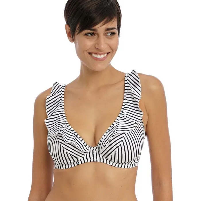 Parte de arriba Bikini Freya Swim Jewel cove High Apex AS7230 Stripe Black