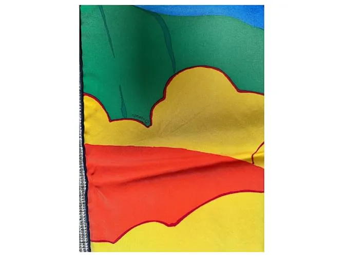 Pañuelo Hermès muy raro "al final del mundo" Multicolor 