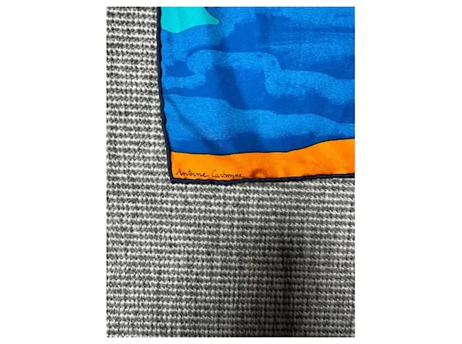 Pañuelo Hermès muy raro "al final del mundo" Multicolor 