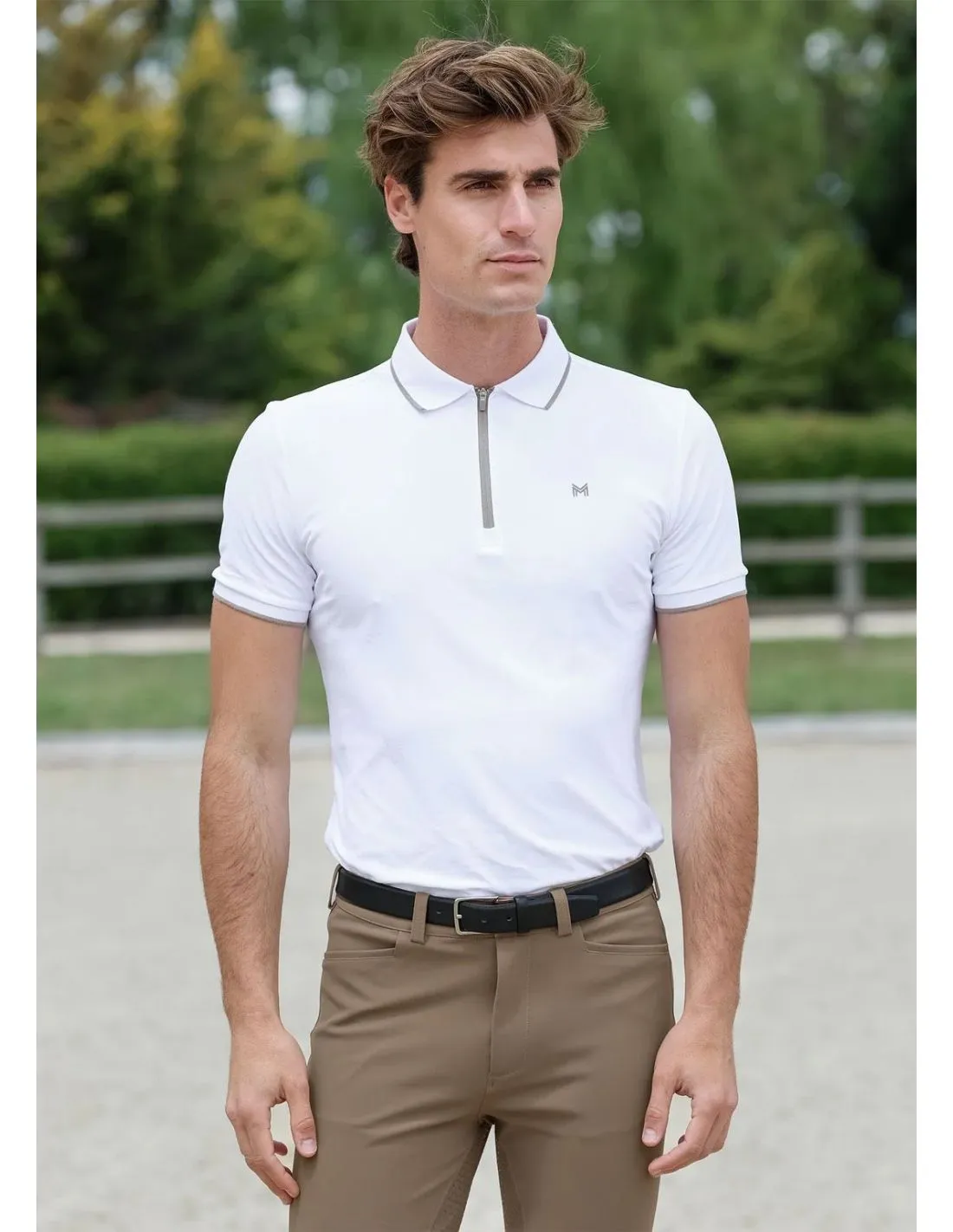 Polo de manga corta Core Blanco Maximilian