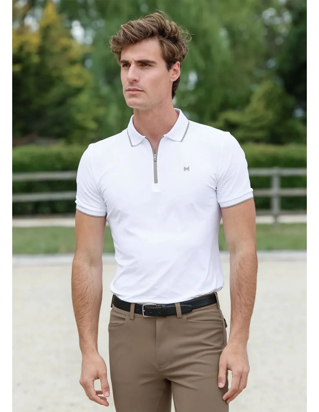Polo de manga corta Core Blanco Maximilian