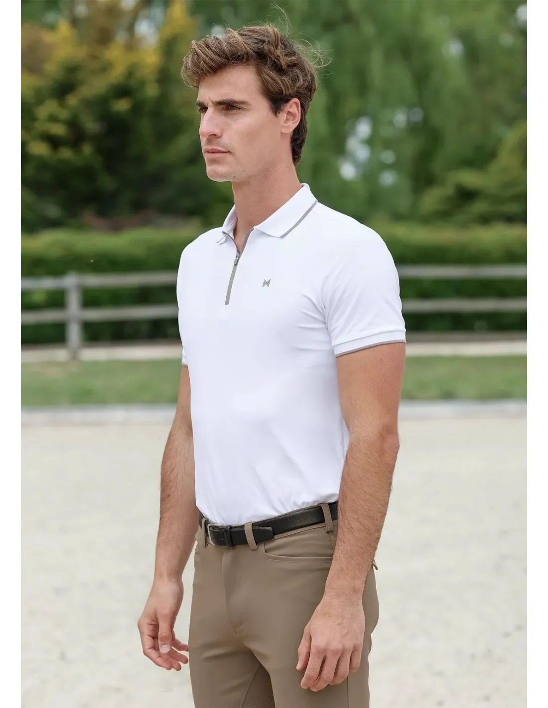 Polo de manga corta Core Blanco Maximilian
