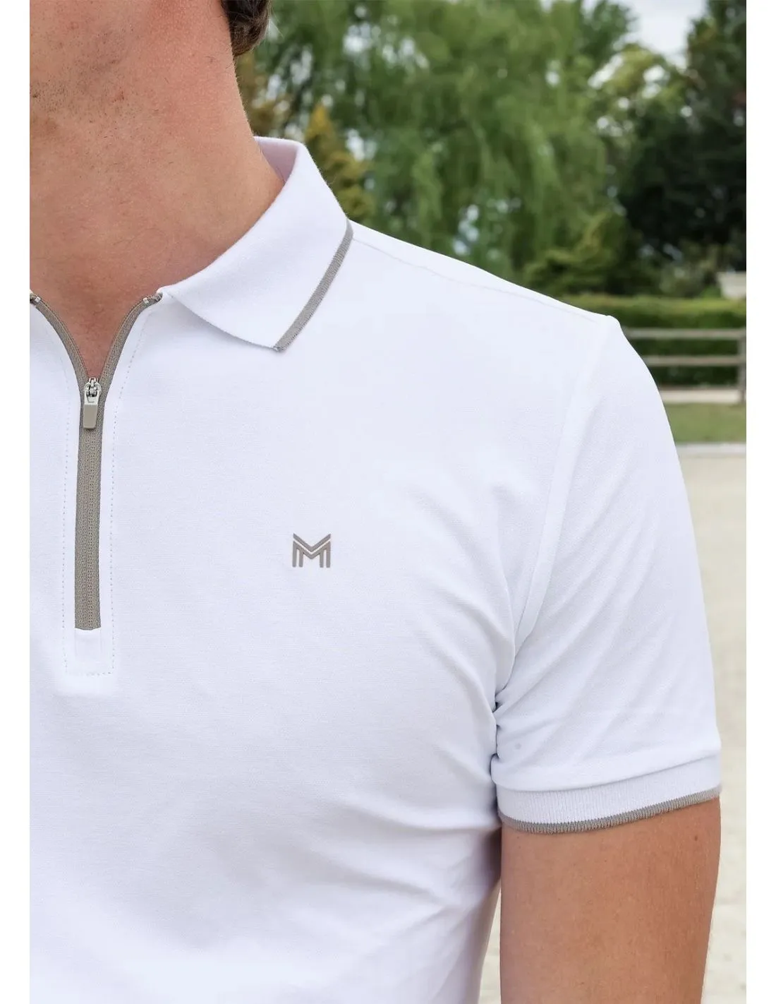 Polo de manga corta Core Blanco Maximilian