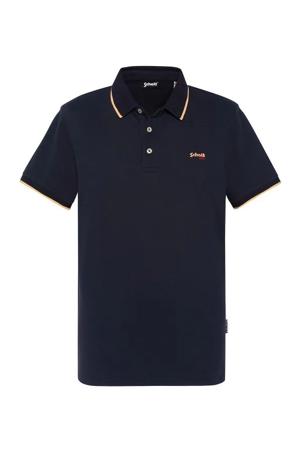 Polo Hombre Schott Psausteen Navy