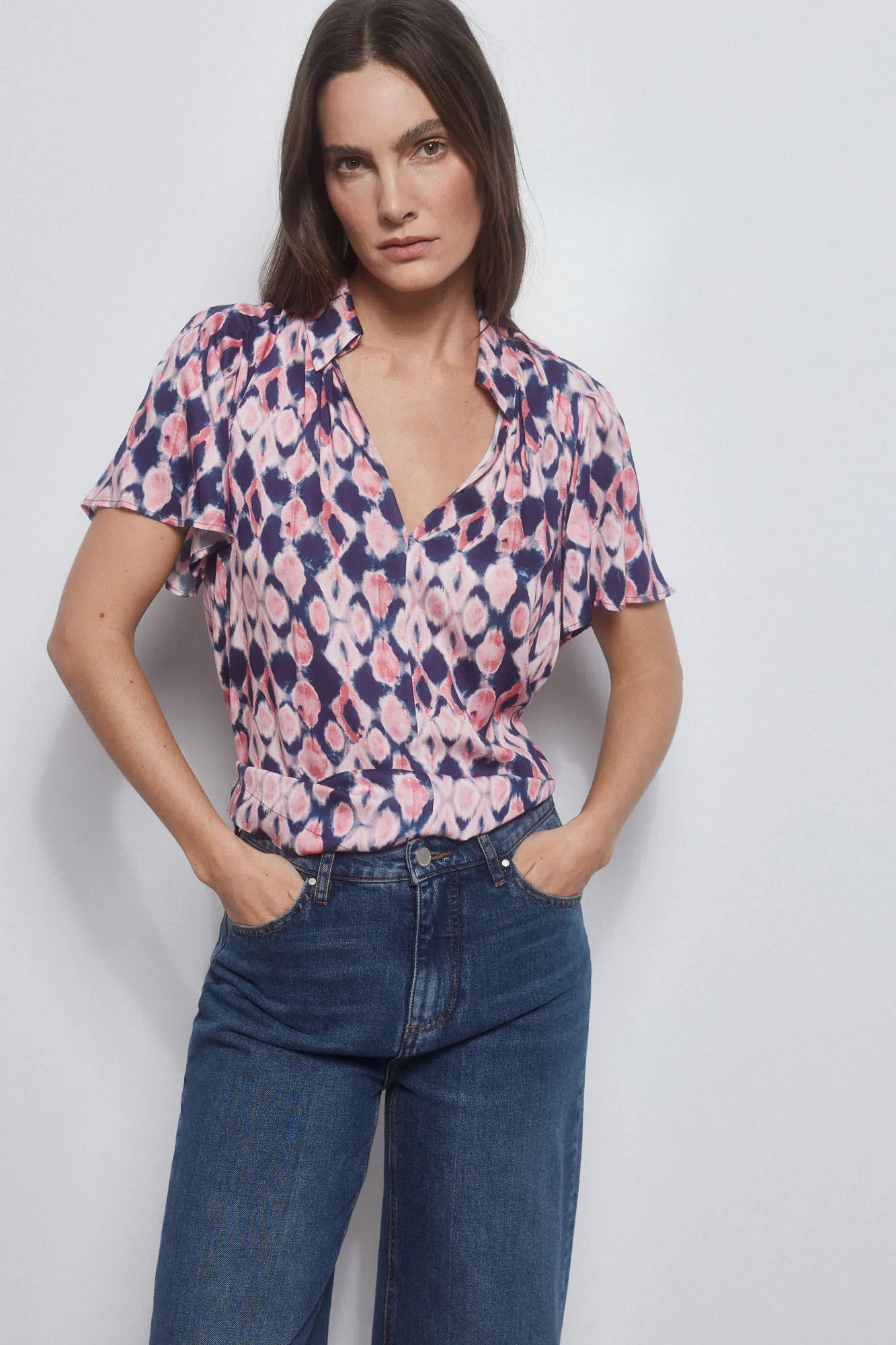 Printed floaty shirt
