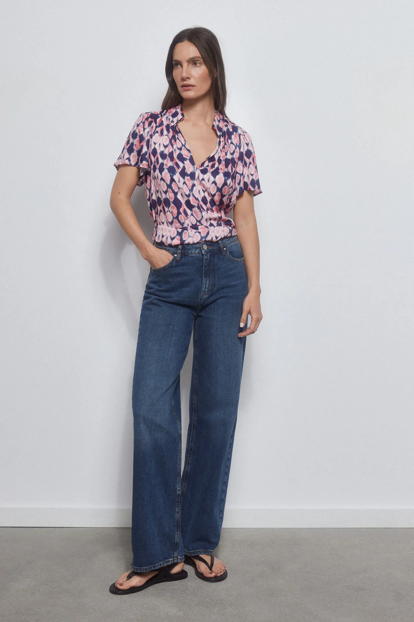 Printed floaty shirt