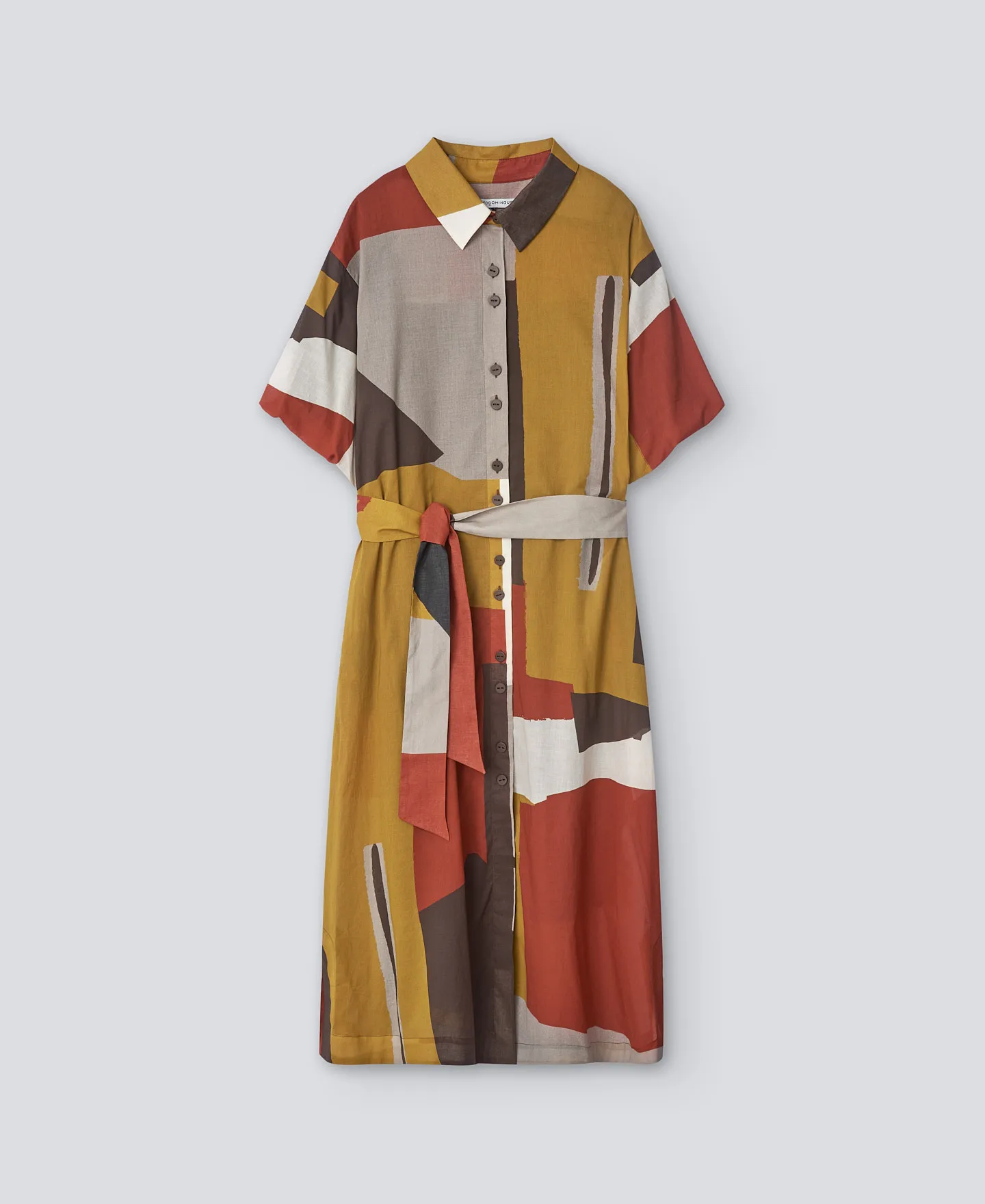 PRINTED SHIRTLIKE DRESS WOMAN