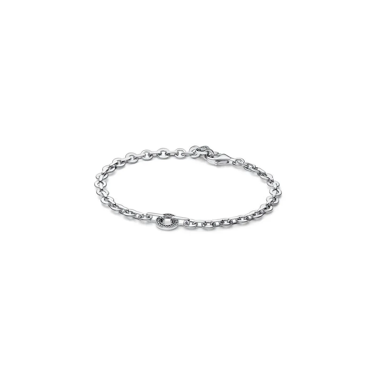PULSERA CADENA GRUESA PAVé PANDORA SIGNATURE  PANDORA