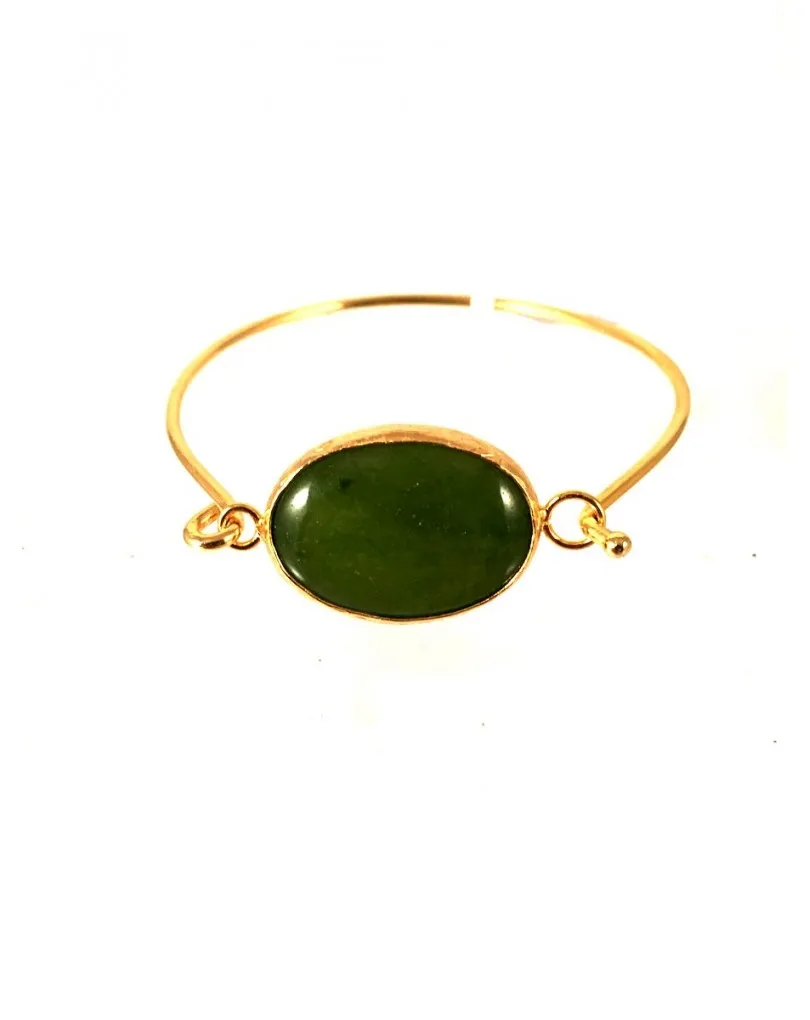 PULSERAS BISUTERIA ORIGINALES DE PIEDRAS EN VERDE OLIVA
