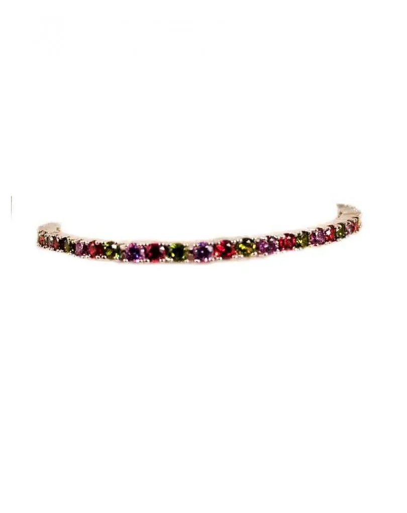 PULSERAS DE BISUTERIA FINA CON CIRCONITAS DE COLORES