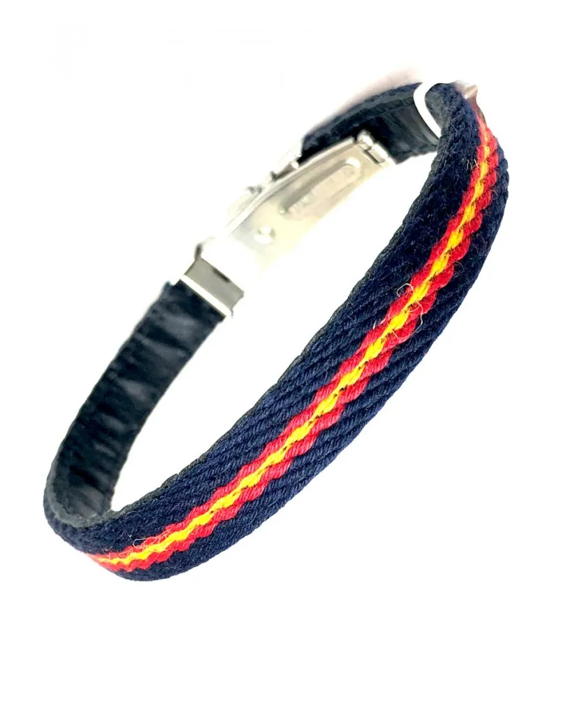 PULSERAS DE HOMBRE CON LA BANDERA DE ESPAÑA 