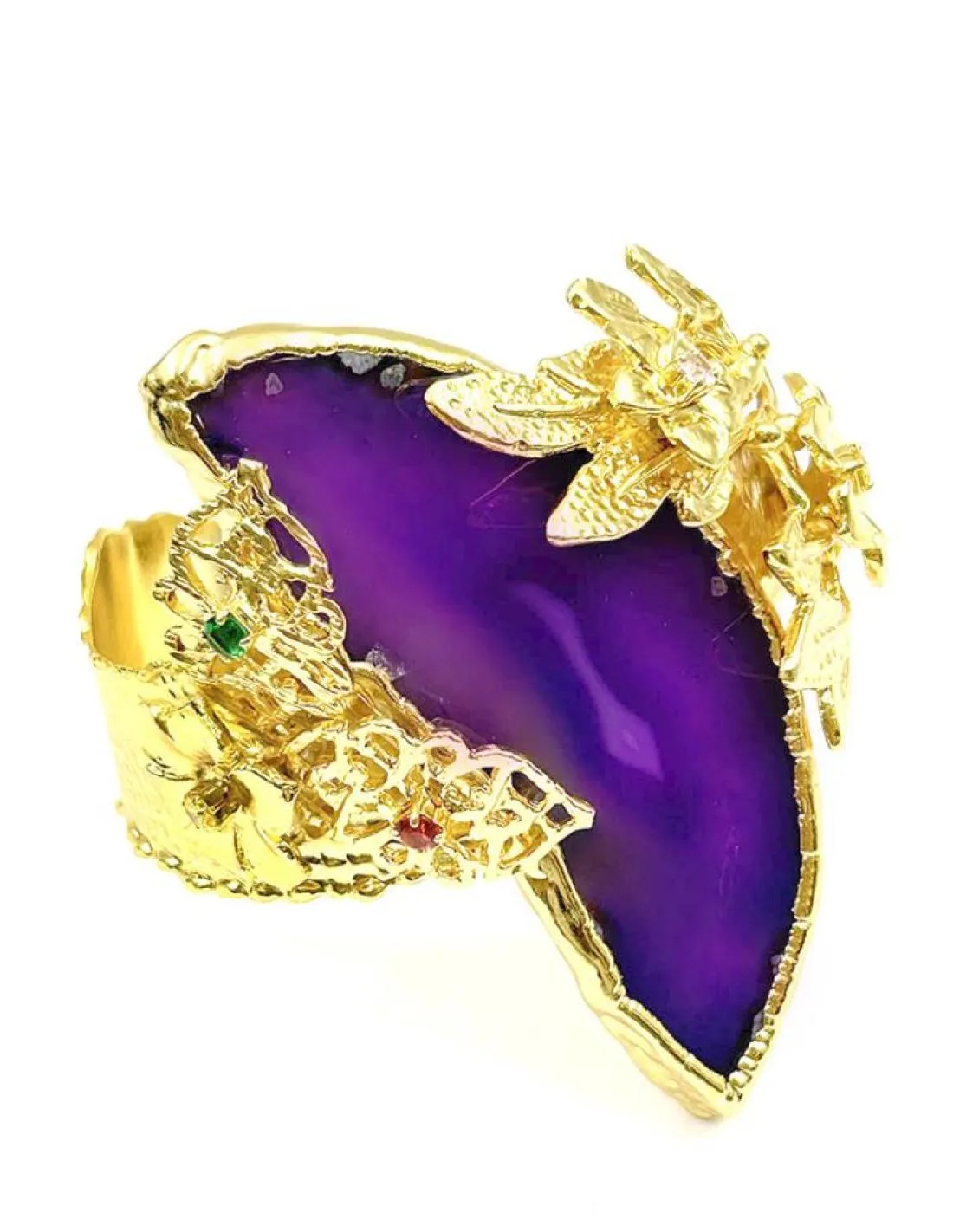 PULSERAS MORADAS Y DORADAS PARA BODAS Y EVENTOS