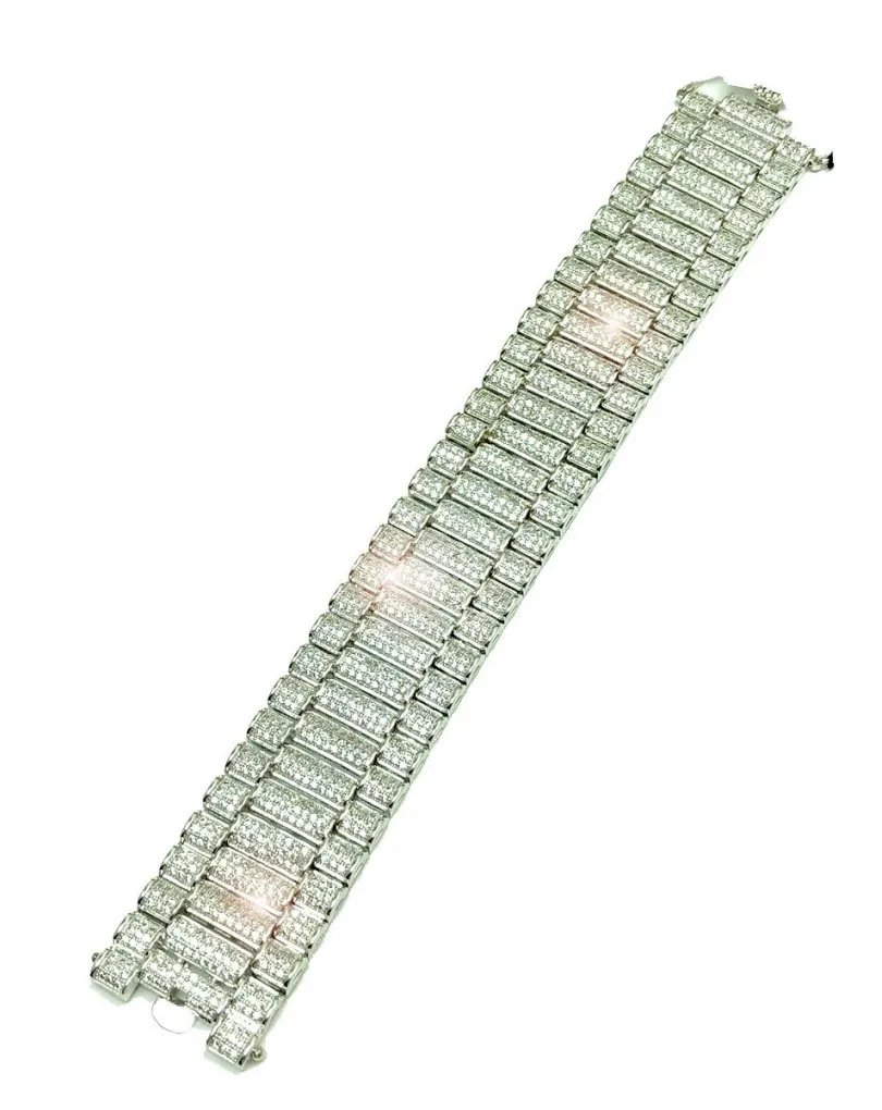 PULSERAS MUJER  BISUTERIA FINA EN RODIO Y CIRCONITAS