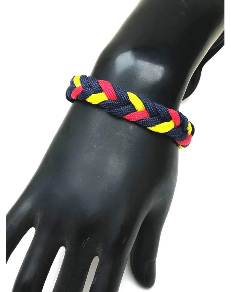 PULSERAS ORIGINALES PARA HOMBRE CON VISTOSA TRENZA TRICOLOR