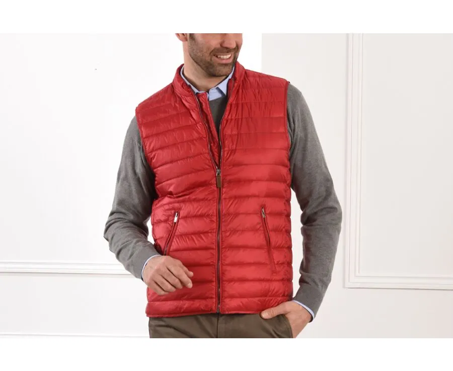 RED DOWN GILET  NIELS
