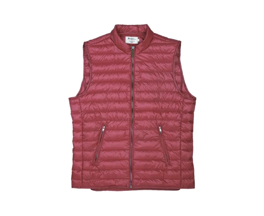 RED DOWN GILET  NIELS