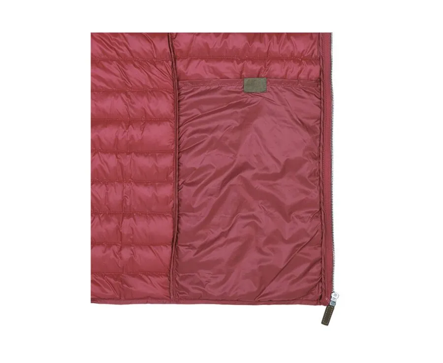 RED DOWN GILET  NIELS