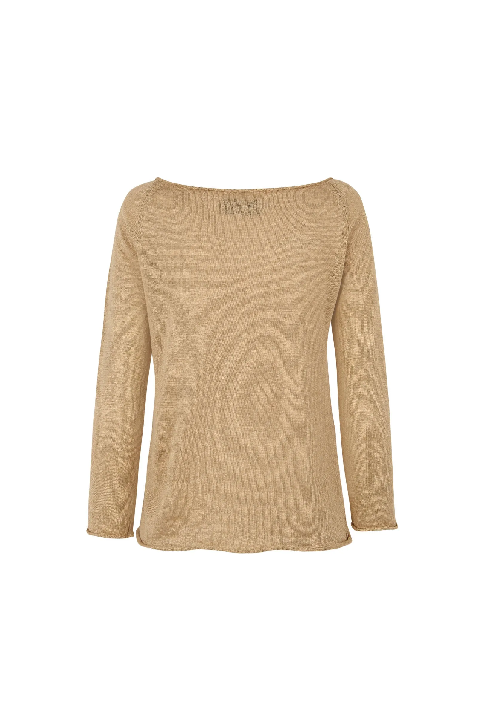 Rinen, beige linen knit sweater