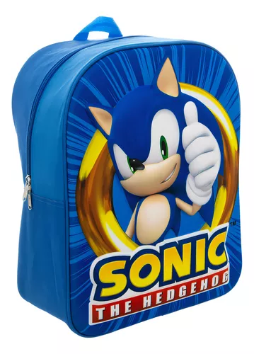 Ruz Mochila Escolar Primaria Diseño 3d Sonic Niños 87166 Color Azul