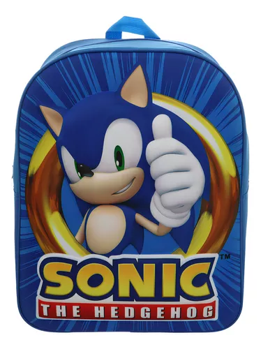 Ruz Mochila Escolar Primaria Diseño 3d Sonic Niños 87166 Color Azul