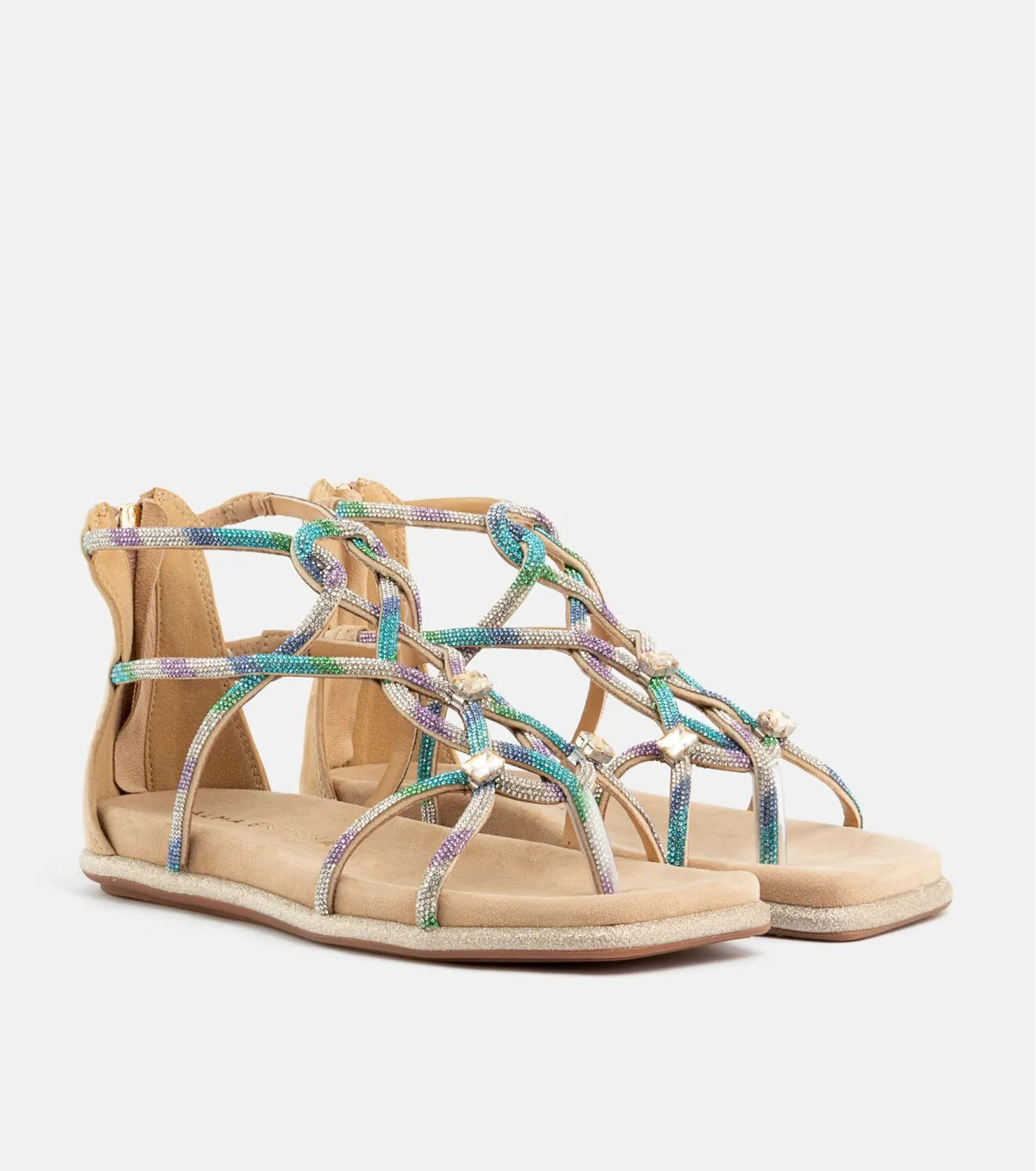 Sandalia Alma en Pena 858 Beige
