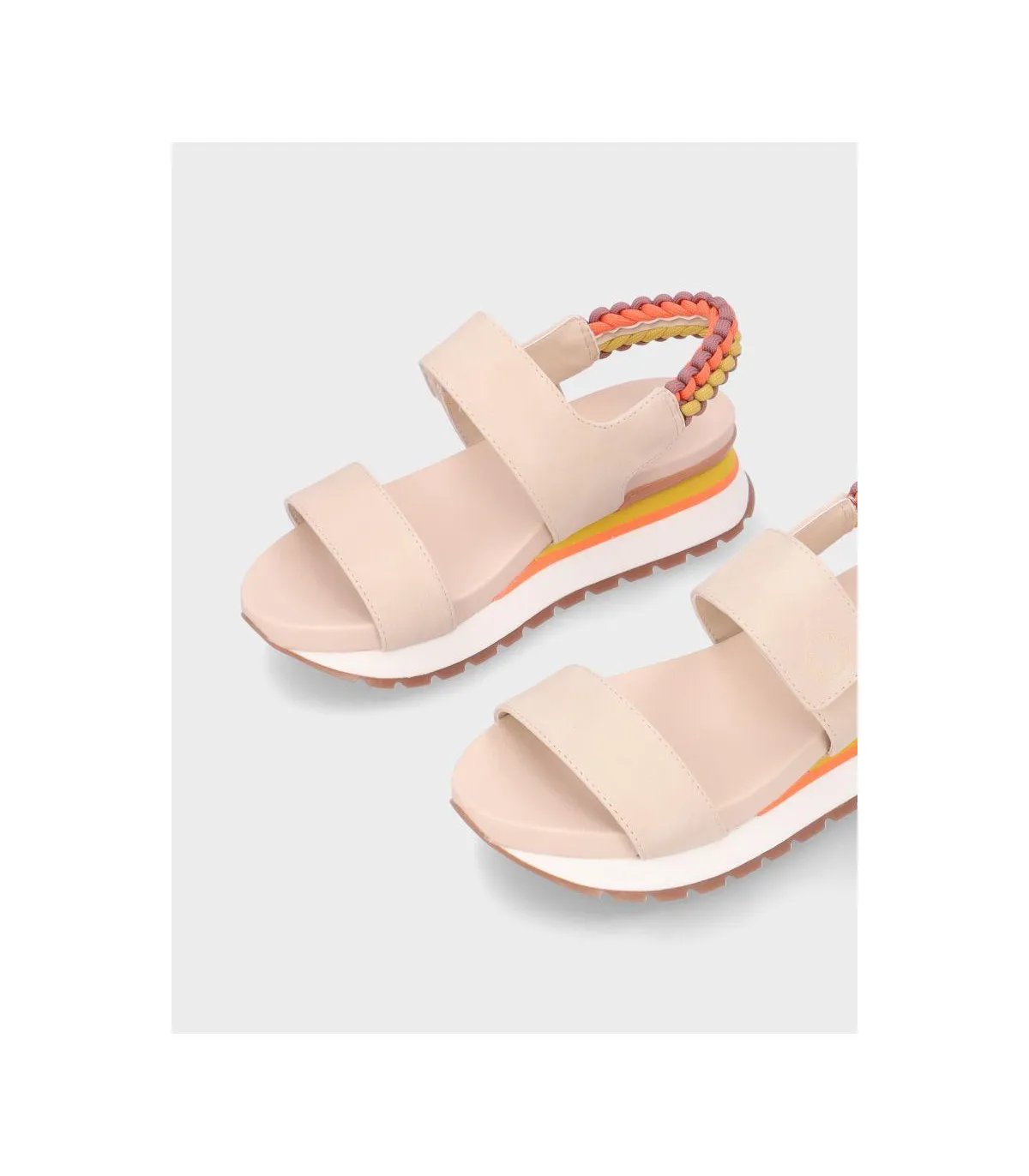 SANDALIA CUÑA GIOSEPPO 71082P BEIGE