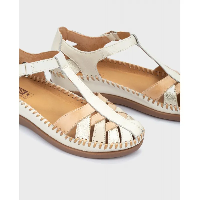 Sandalia cuña Pikolinos CADAQUES W8K beige