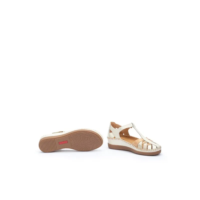 Sandalia cuña Pikolinos CADAQUES W8K beige