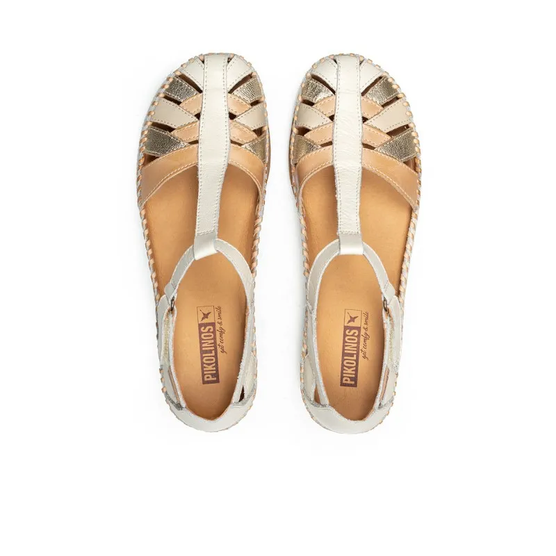 Sandalia cuña Pikolinos CADAQUES W8K beige
