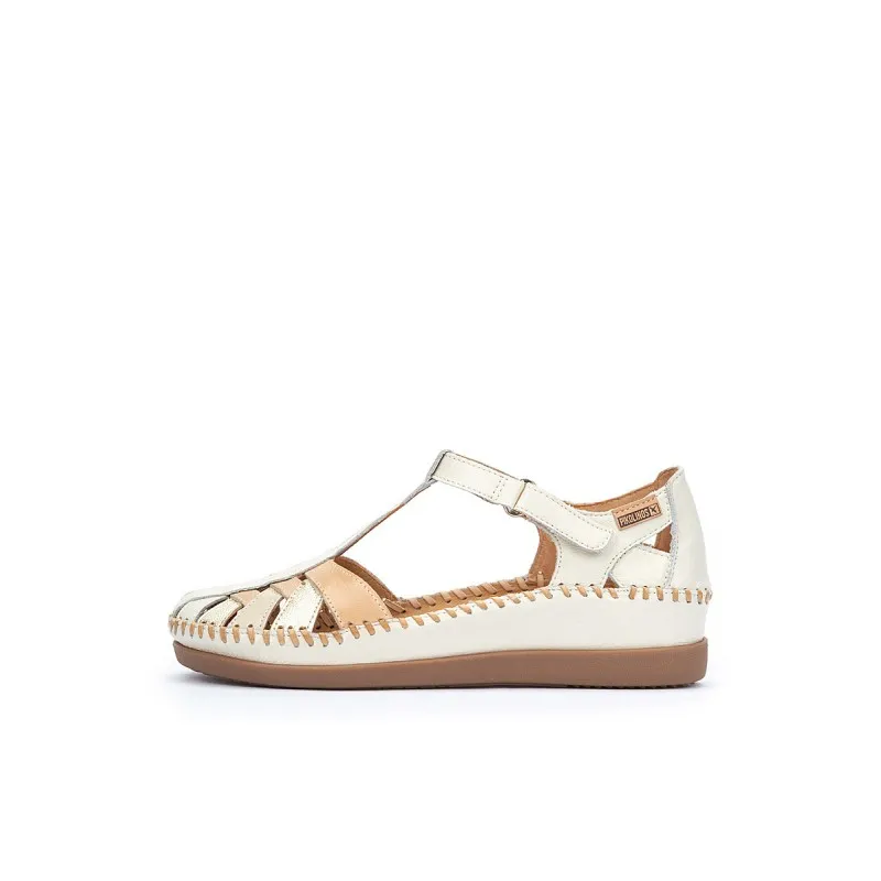 Sandalia cuña Pikolinos CADAQUES W8K beige