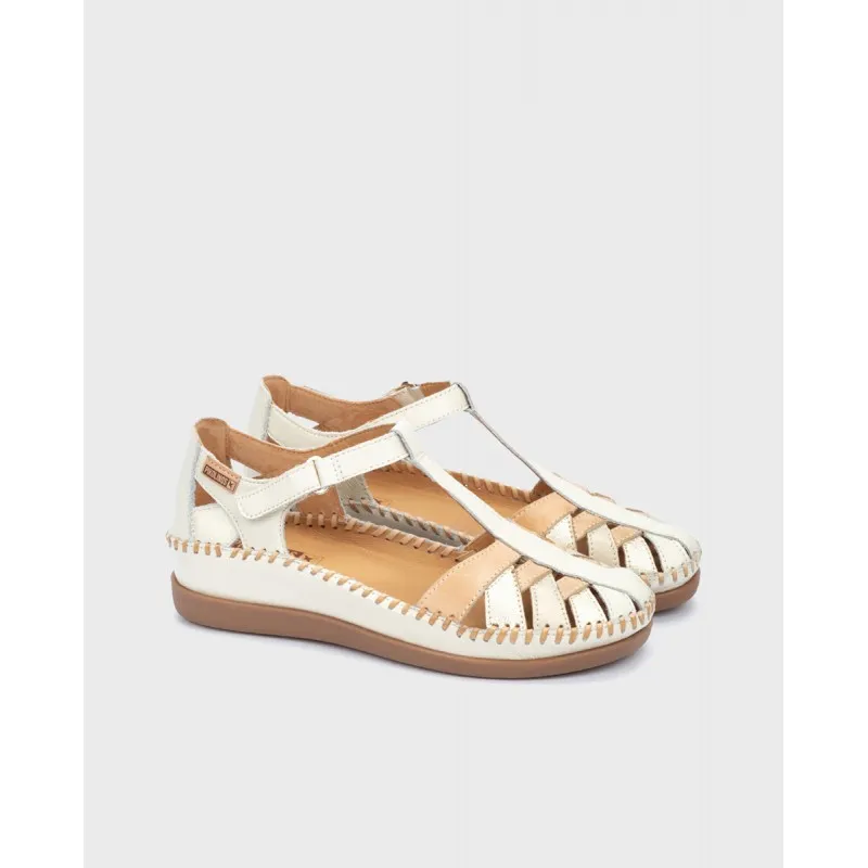 Sandalia cuña Pikolinos CADAQUES W8K beige