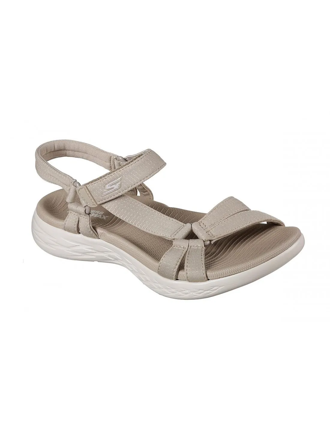 SANDALIA DE MUJER SKECHERS 15316 BEIGE