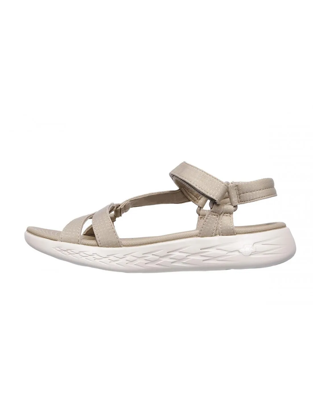 SANDALIA DE MUJER SKECHERS 15316 BEIGE