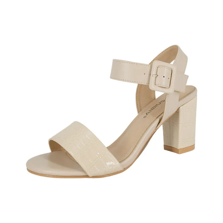 Sandalia De Vestir Lanin Beige Alquimia