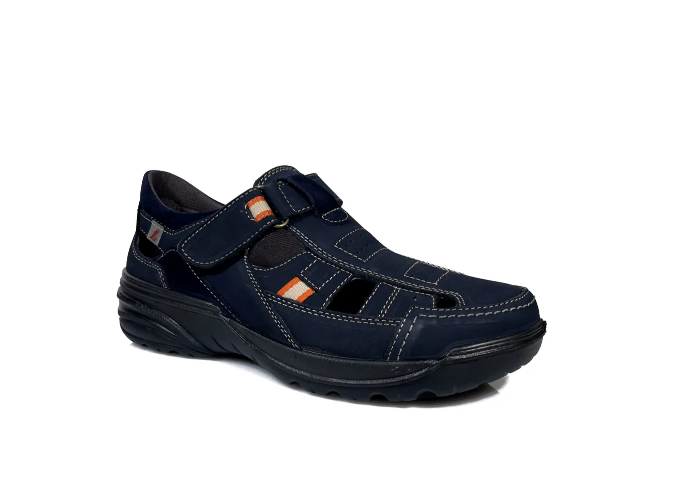 Sandalia hombre nobuck azul (Luisetti)