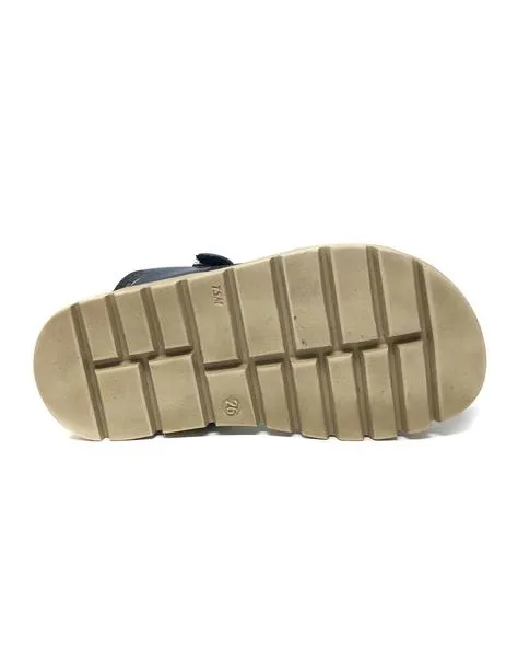 sandalia napa azul de velcro