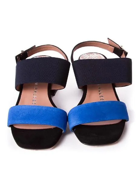 sandalia pedro miralles negra/azul