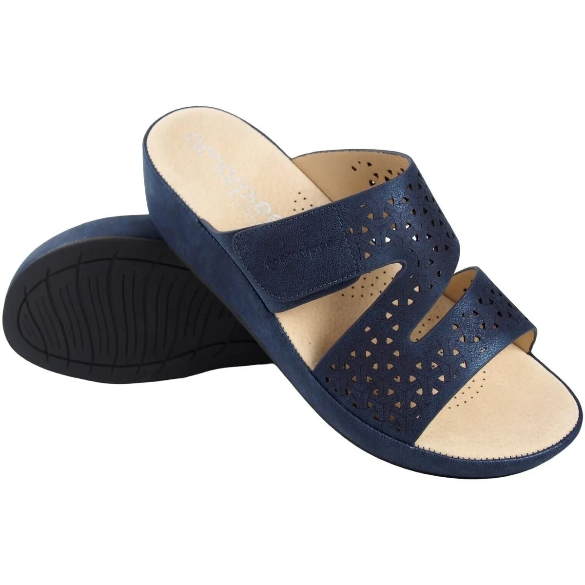 Sandalia señora  23589 abz azul