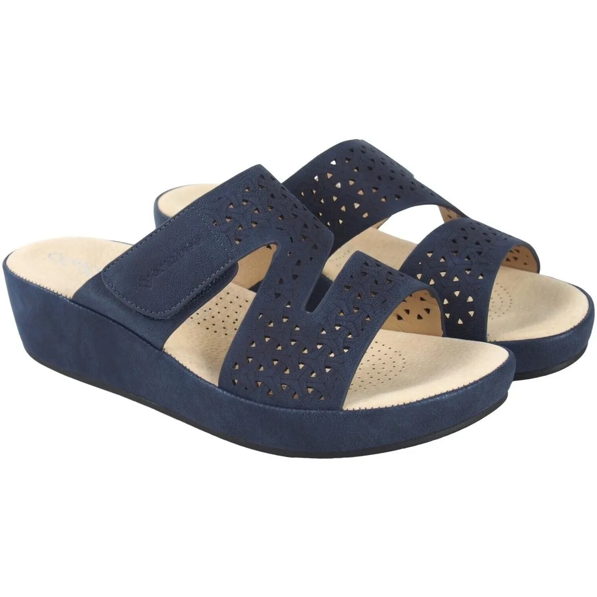 Sandalia señora  23589 abz azul