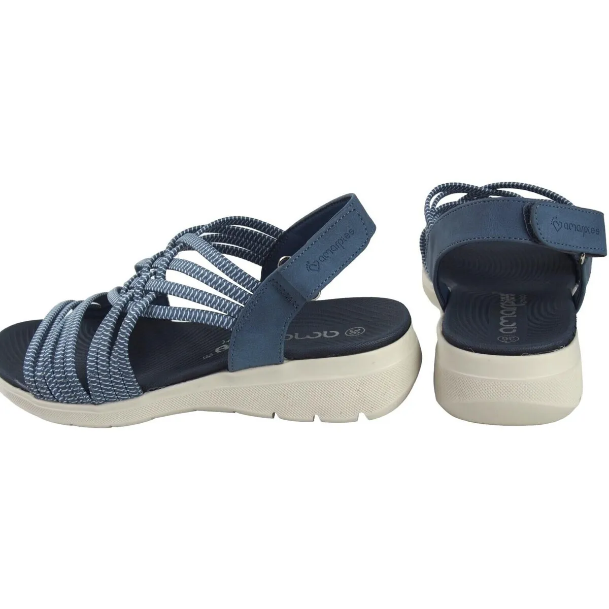 Sandalia señora  23608 abz azul