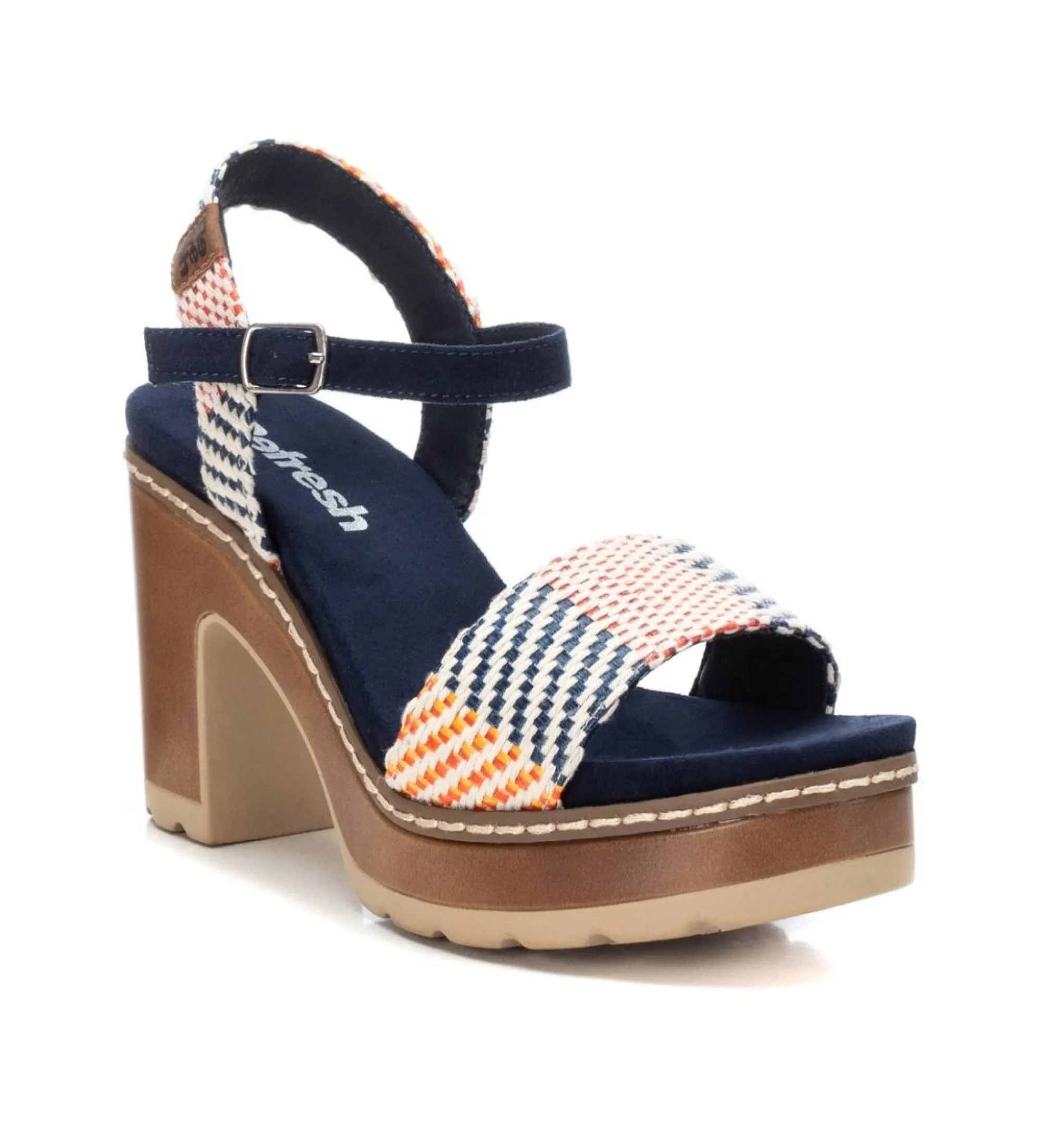 SANDALIAS 171800 AZUL ALTURA TACóN 8CM