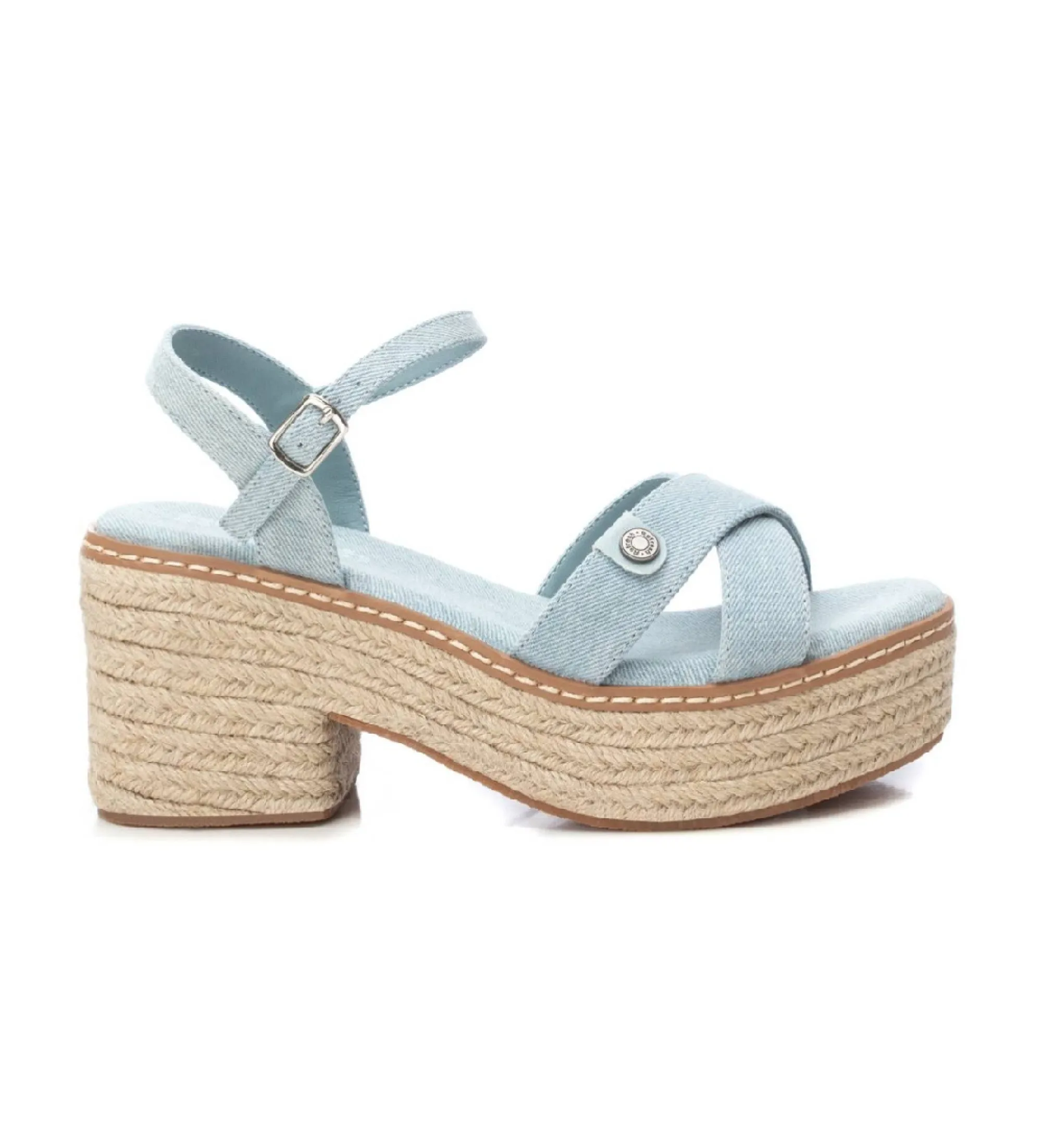 SANDALIAS 171932 AZUL ALTURA TACóN 7CM