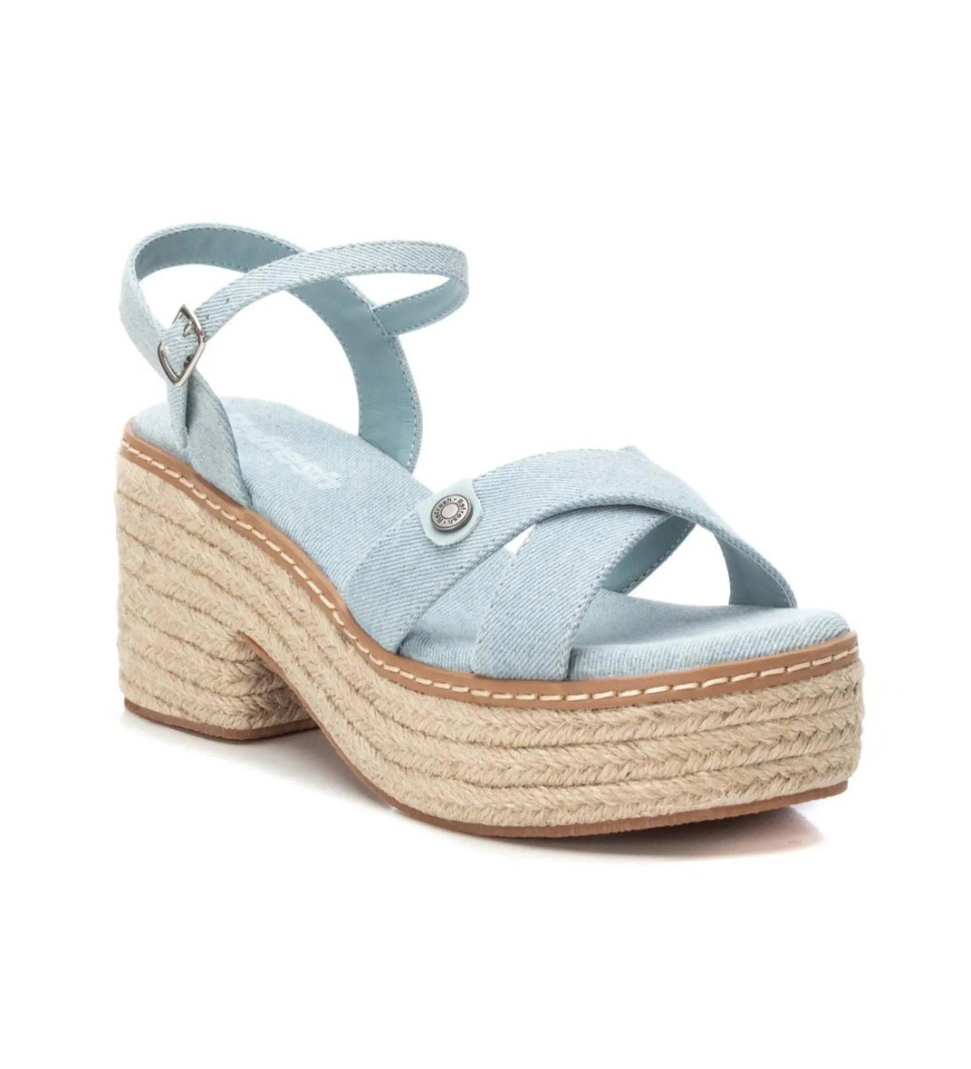 SANDALIAS 171932 AZUL ALTURA TACóN 7CM
